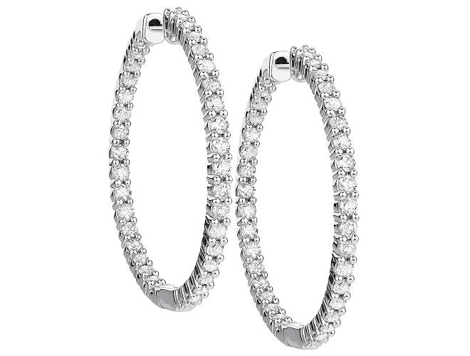 DIAMOND HOOP EARRINGS