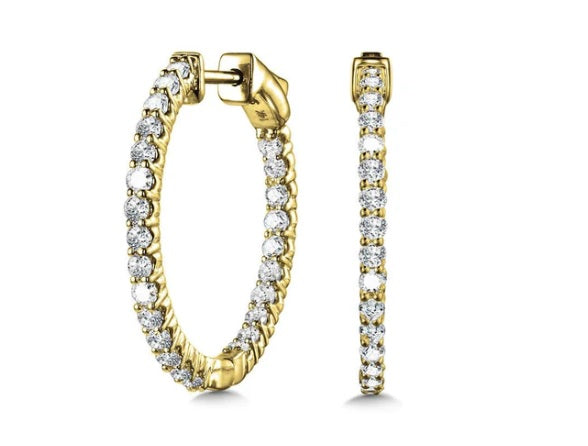 DIAMOND HOOP EARRINGS