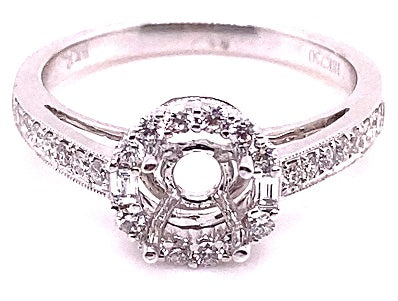 Semi Mount Ring Classic Round