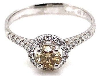 Natural Diamond Ring Classic Round