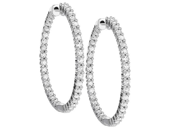 DIAMOND HOOP EARRINGS