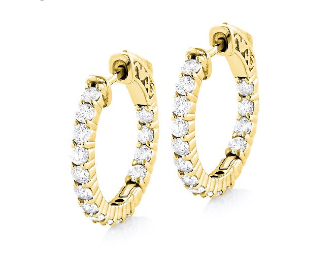 DIAMOND HOOP EARRINGS