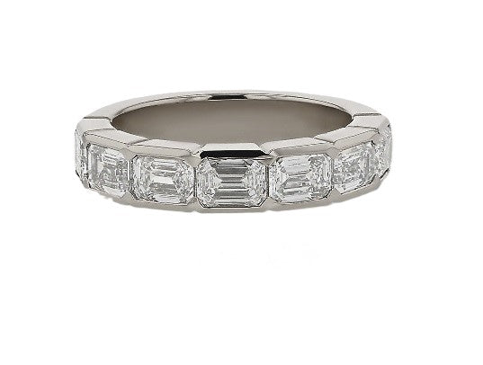 ETERNITY DIAMOND RING EMERALD CUTS