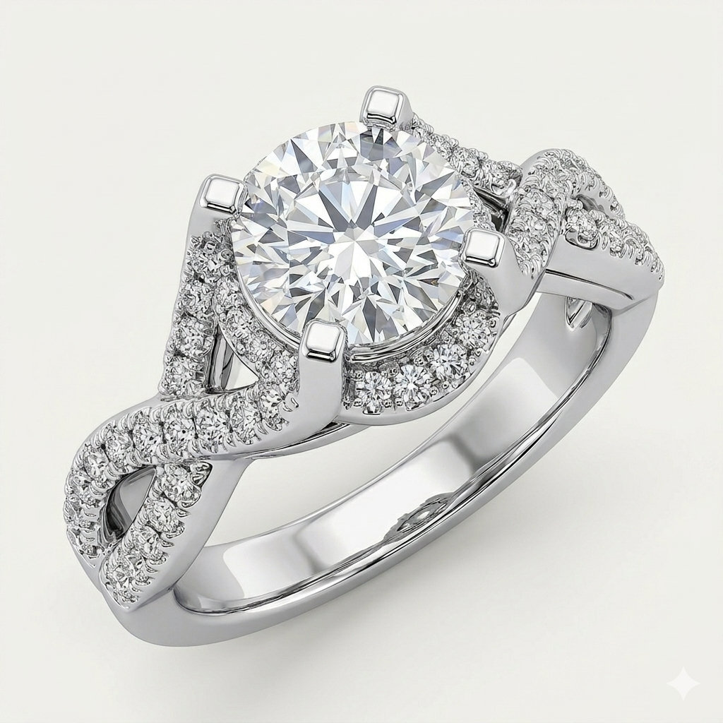 Semi Mount Ring Classic Round