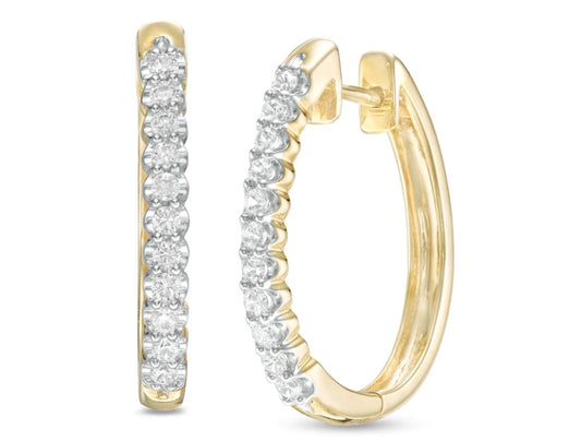 DIAMOND HOOP EARRINGS