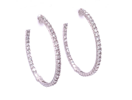 DIAMOND HOOP EARRINGS