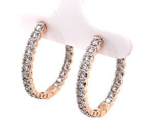 DIAMOND HOOP EARRINGS