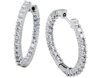 DIAMOND HOOP EARRINGS