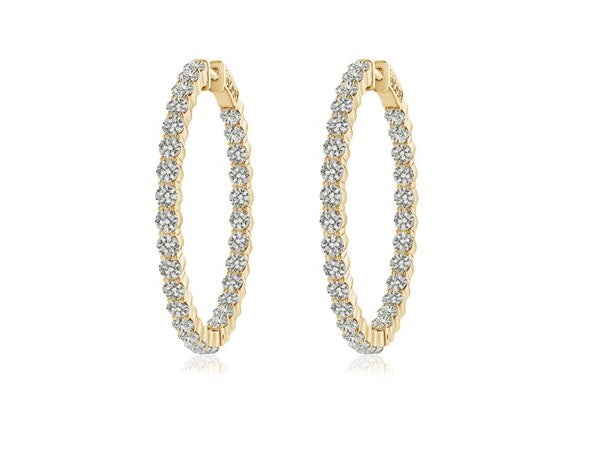 DIAMOND HOOP EARRINGS