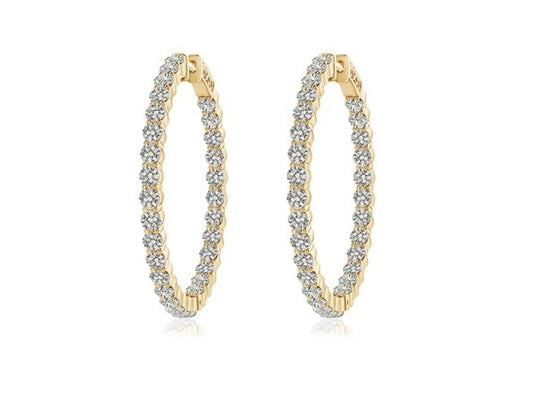 DIAMOND HOOP EARRINGS