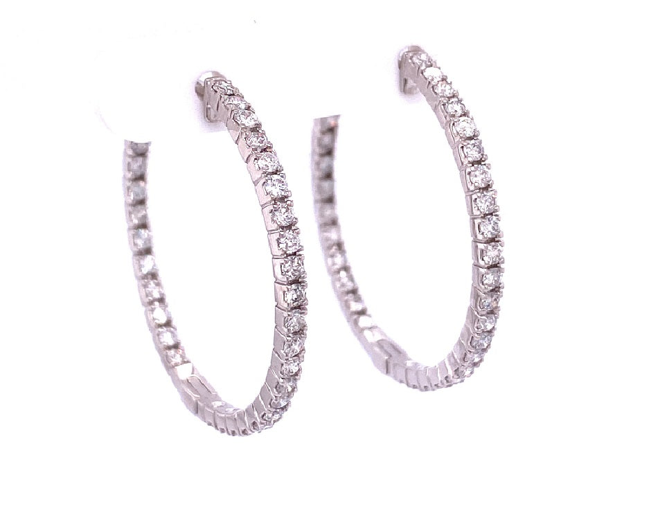 DIAMOND HOOP EARRINGS