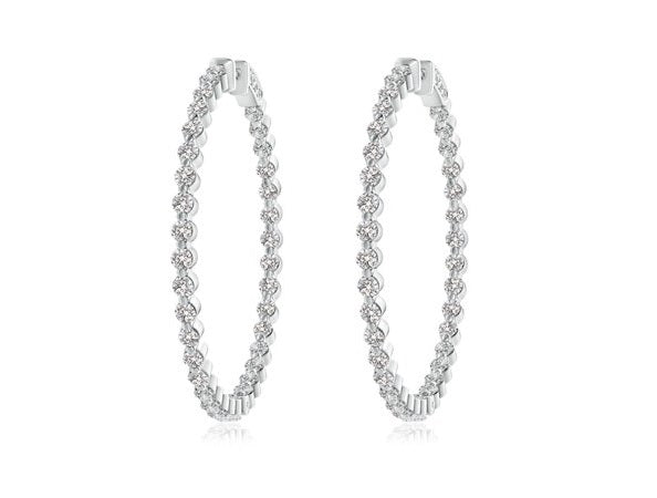DIAMOND HOOP EARRINGS