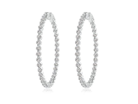 DIAMOND HOOP EARRINGS