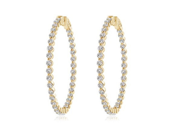 DIAMOND HOOP EARRINGS