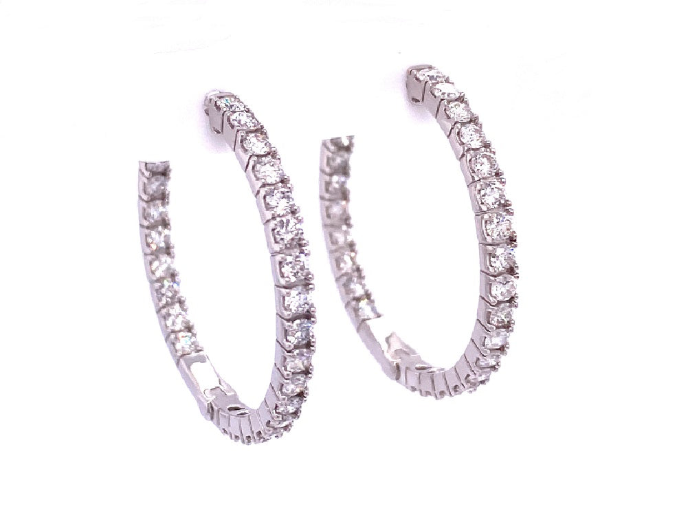 DIAMOND HOOP EARRINGS