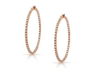 DIAMOND HOOP EARRINGS