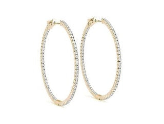 DIAMOND HOOP EARRINGS