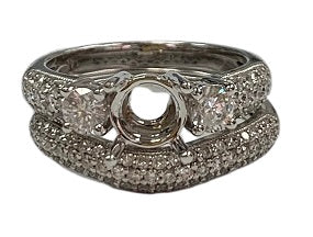 Semi Mount Ring Classic Round