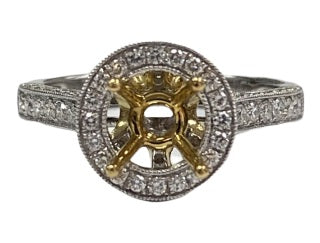 Semi Mount Ring Classic Round