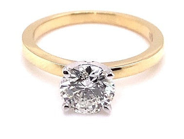 Natural Diamond Ring Classic Round