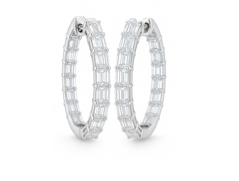 DIAMOND HOOP EARRINGS