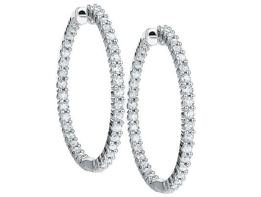 DIAMOND HOOP EARRINGS