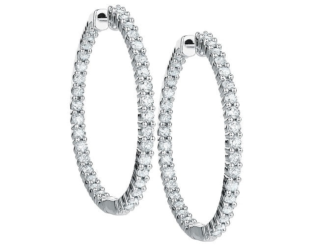DIAMOND HOOP EARRINGS