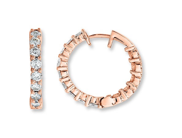 DIAMOND HOOP EARRINGS