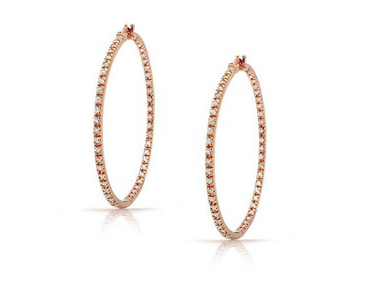 DIAMOND HOOP EARRINGS