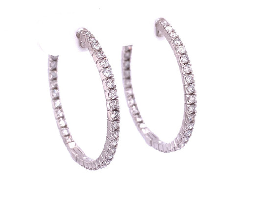 DIAMOND HOOP EARRINGS