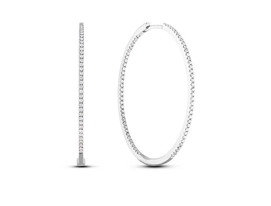 DIAMOND HOOP EARRINGS