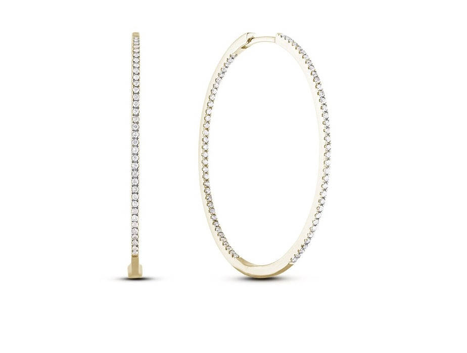 DIAMOND HOOP EARRINGS