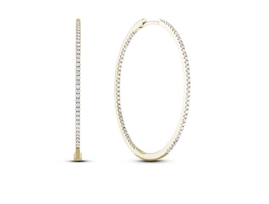 DIAMOND HOOP EARRINGS