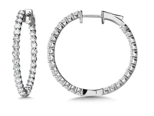DIAMOND HOOP EARRINGS