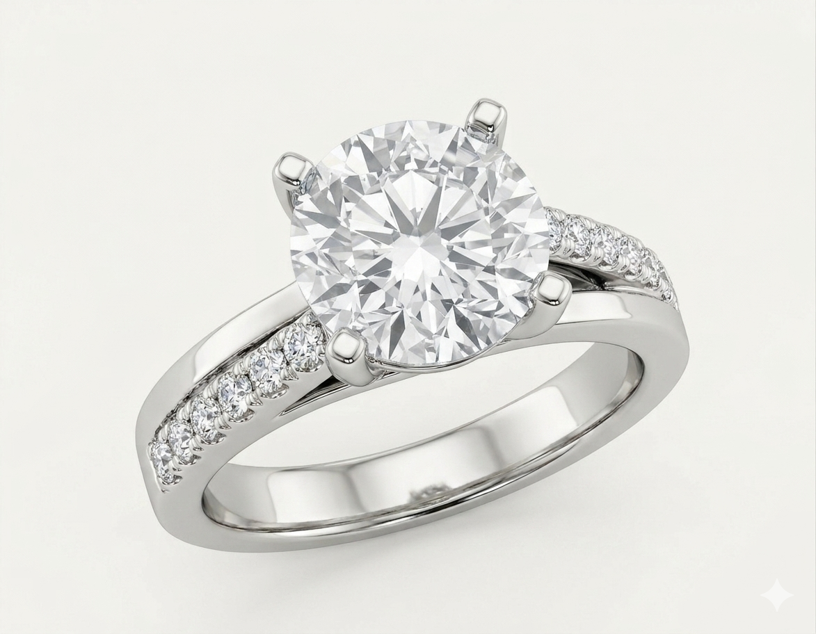 Semi Mount Ring Classic Round